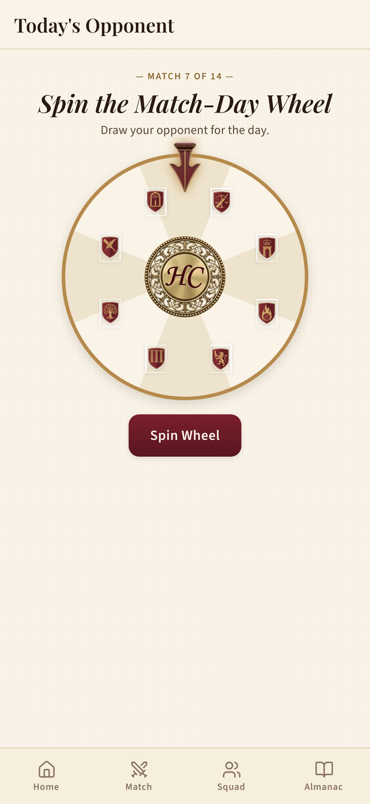 Match-Day Wheel