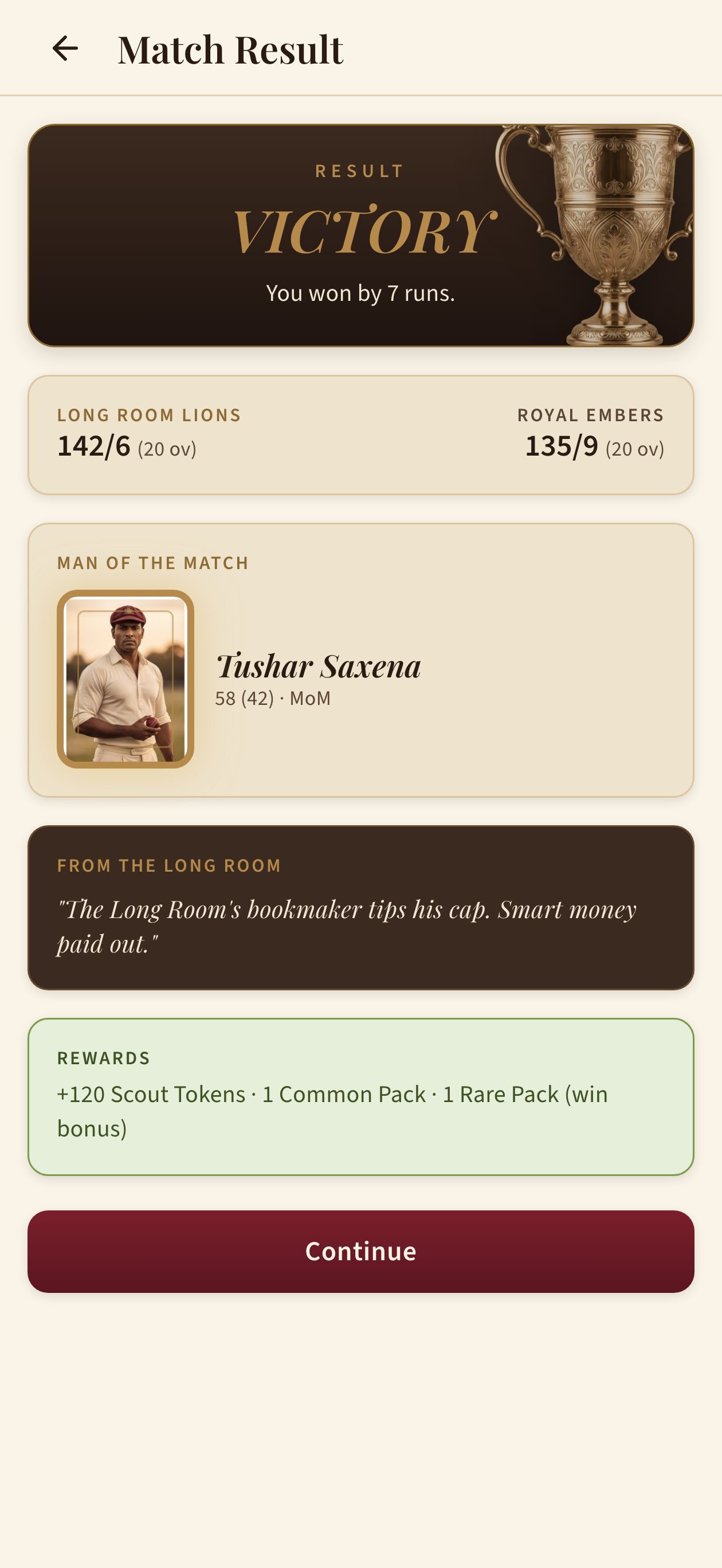 Match Result